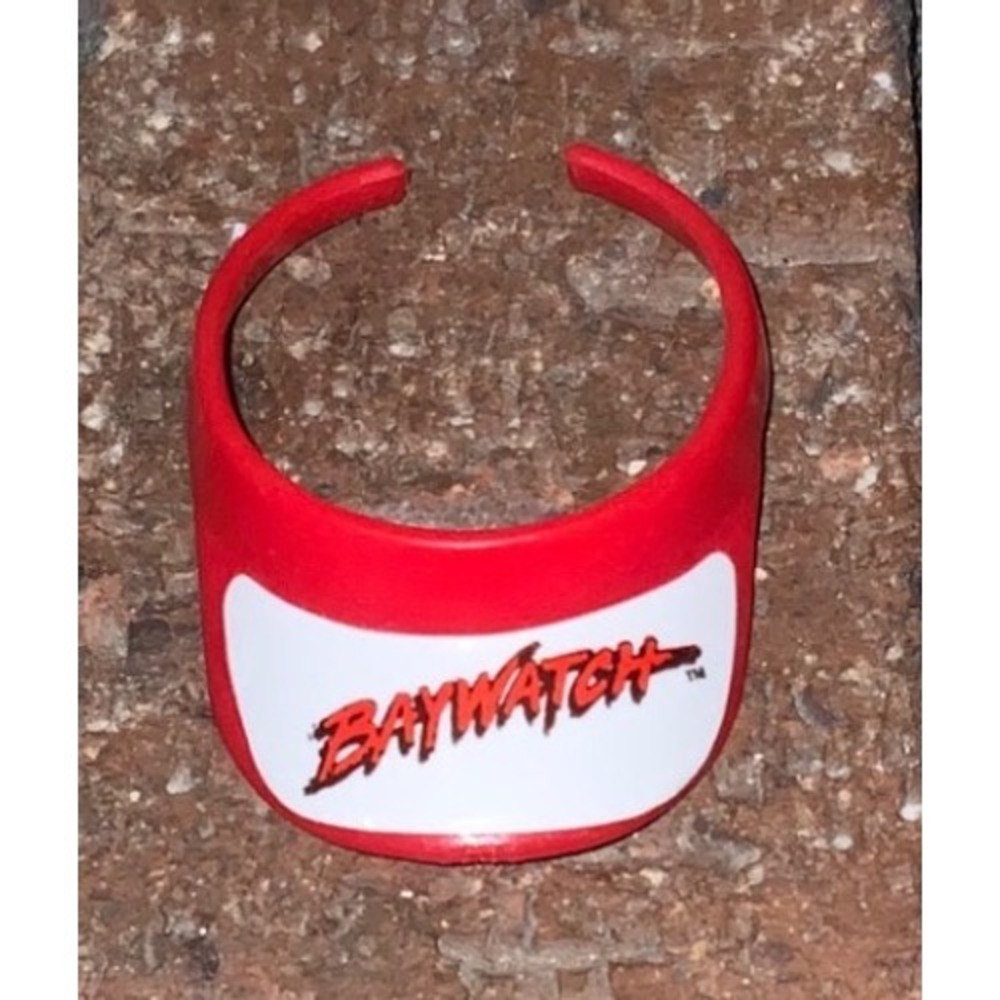 Vintage Baywatch Red Plastic Sun Visor Doll‎ Accessory Lifeguard Miniature Toy